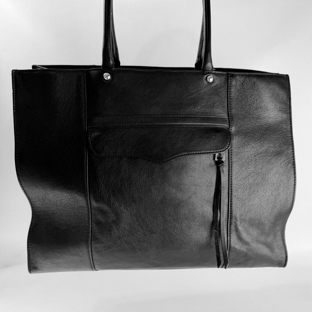 Rebecca Minkoff‎ Morning After Bag Large Tote Satchel Black Leather